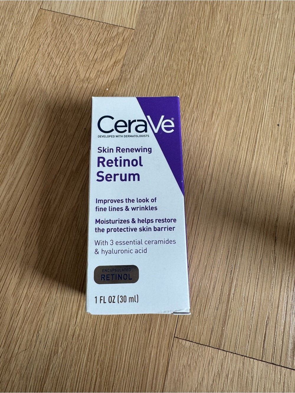 Cerave Skin Renewing Retinol Serum - White & Purple